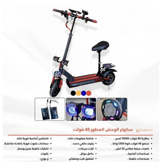 صورة سكوتر الوحش 48V مع شاشة LED